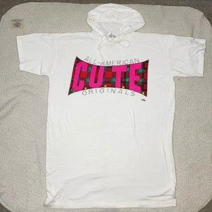 C.U.T.E All-American Original Hooded Short Sleeve Shirt: One Size Fits…